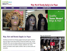 Tablet Screenshot of hairplusbeautysupplylv.com